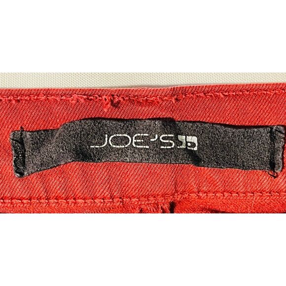 Joe's Jeans Maroon Denim Straight and Narrow Jeans 29 Waist Womens 8 - Picture 7 of 10